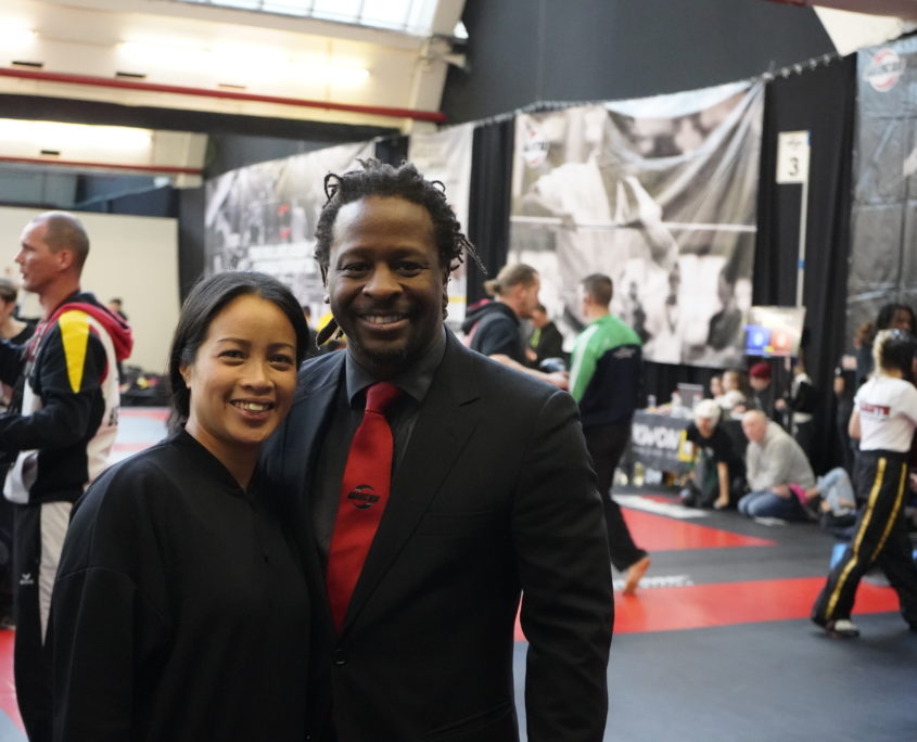 Mola Adebisi und Kim Samonte beim Samonte Cup 2019