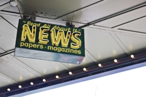 Newsschild - Textsorten in der PR