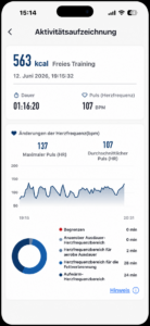 Blaupunkt-App-Aktivitätsaufzeichnung