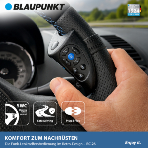 Lenkradfernbedienung RC-26 beim Fahren