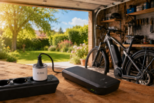 E-Pal Plug lädt E-Bike-Akku bei Sommerwetter