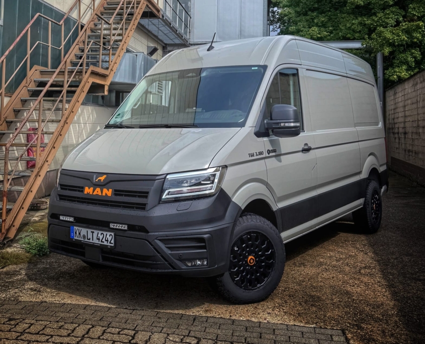 MAN TGE 4x4 mit Seikel-Fahrwerk und Differentialsperre
